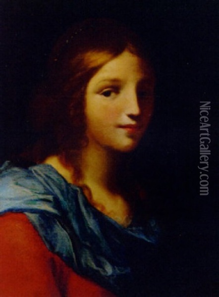 The Madonna Oil Painting - Giuseppe Bartolomeo Chiari
