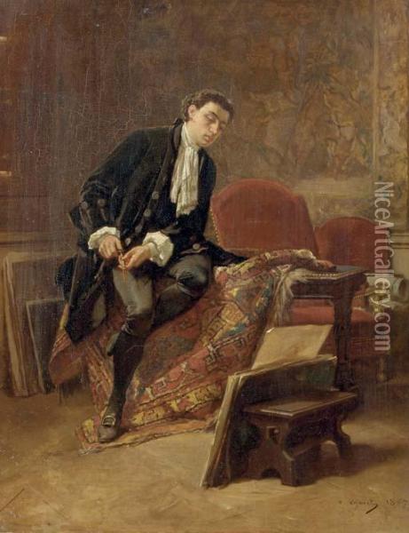 Le Dessinateur Oil Painting - Victor Joseph Chavet