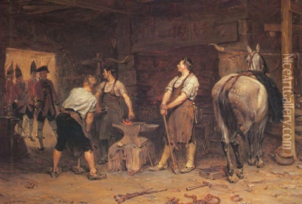 After Culloden: Rebel Hunting Oil Painting - John Seymour Lucas