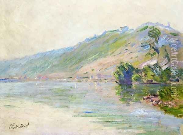 The Seine At Port Villes Clear Weather Oil Painting - Claude Oscar Monet