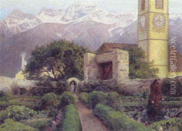 Klosterhave, Tyrol Oil Painting - Hans Ole Brasen