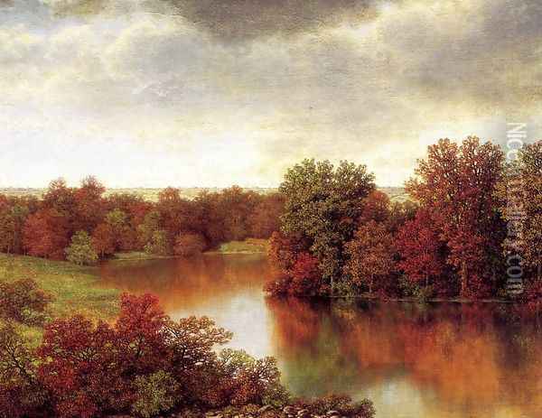 Bend in the River Oil Painting - William Mason Brown