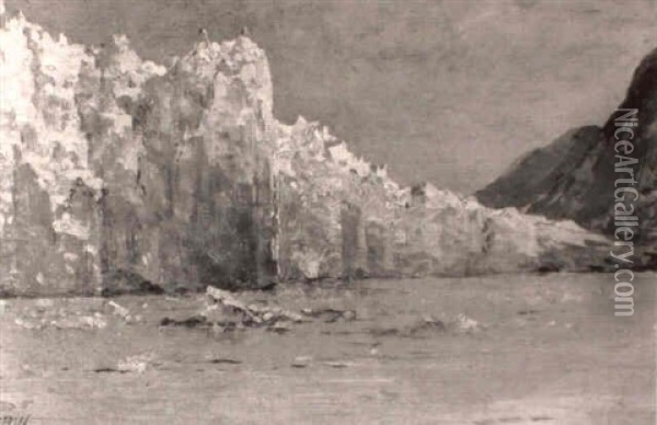 The Muir Glacier, Alaska Oil Painting - Thomas Hill