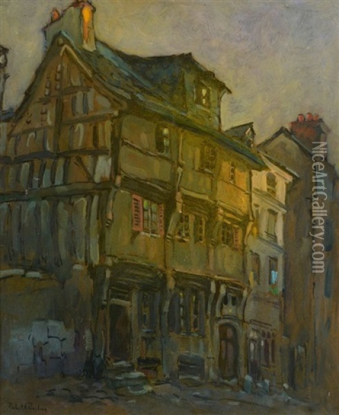 Maisons Du Vieux Rouen Oil Painting - Robert Antoine Pinchon