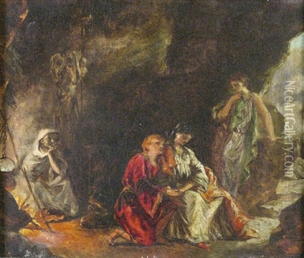 Mythologische Szene Oil Painting - William Maw Egley