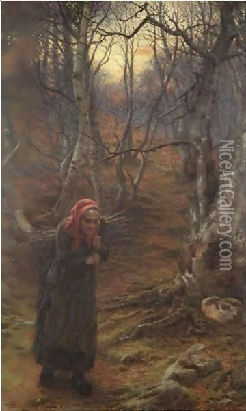 The Sere And The Yellow Leaf Oil Painting - Joseph Farquharson