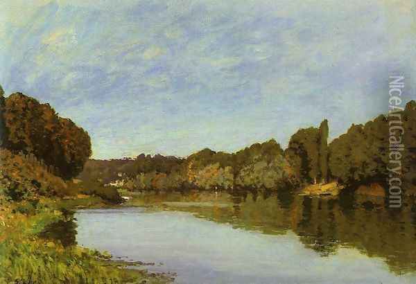 The Seine at Bougival 1873 Oil Painting - Alfred Sisley