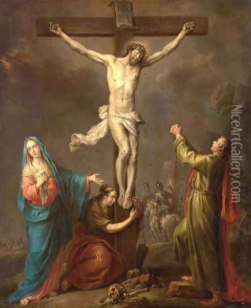 Crucifixion Oil Painting - Frans Christoph Janneck