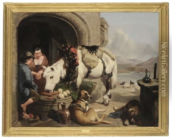Refreshment Oil Painting - Sir Edwin Henry Landseer