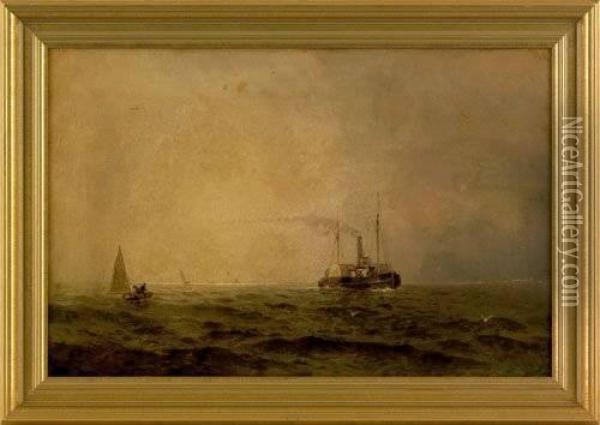 Seascape Oil Painting - Arthur Quartley