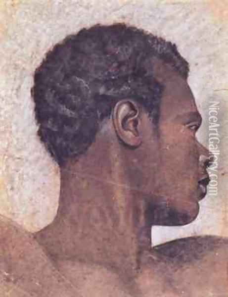 Head of a Negro Oil Painting - Theodore Gericault