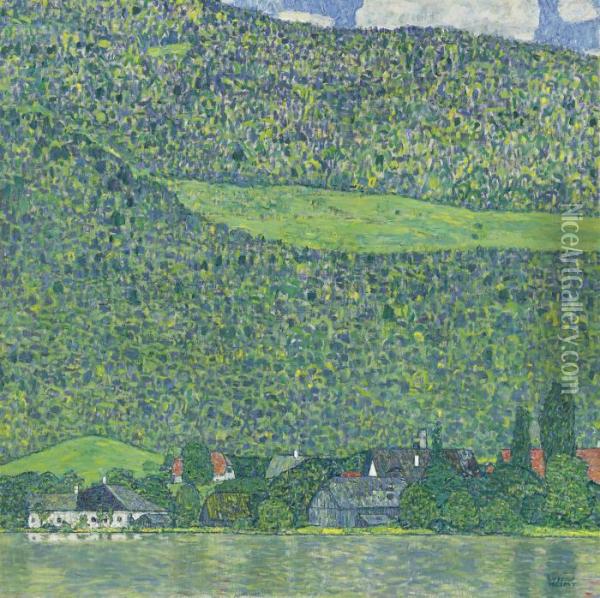 Litzlberg Am Attersee Oil Painting - Gustav Klimt