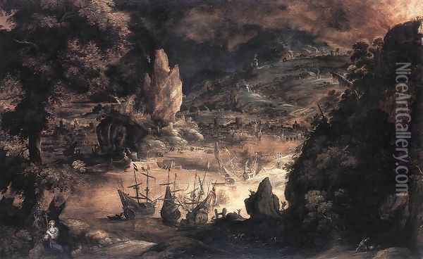 The Calamities of Humanity Oil Painting - Kerstiaen De Keuninck The Elder