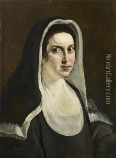 Ritratto Di Una Monaca Oil Painting - Artemisia Gentileschi