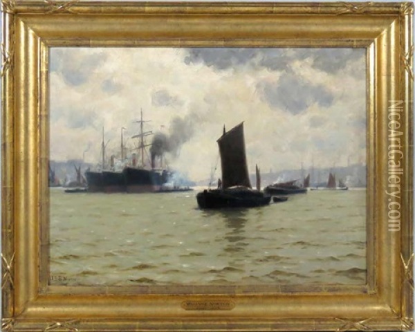 Boston Harbor Oil Painting - William Edward Norton
