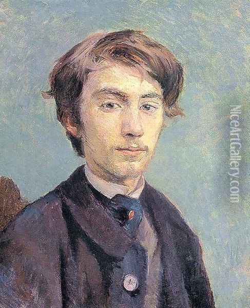 Portrait of the Artist Emile Bernard 1886 Oil Painting - Henri De Toulouse-Lautrec