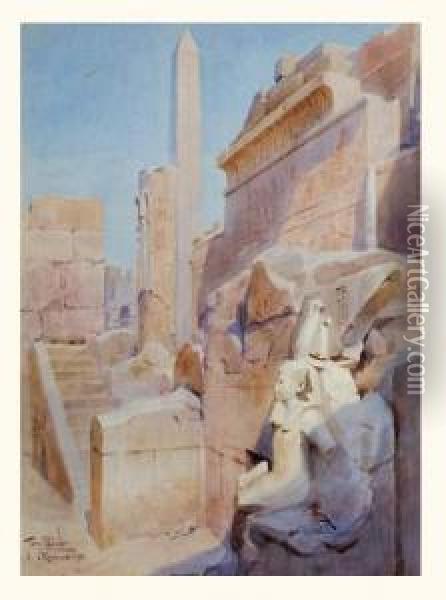 Karnak Oil Painting - Tony Binder
