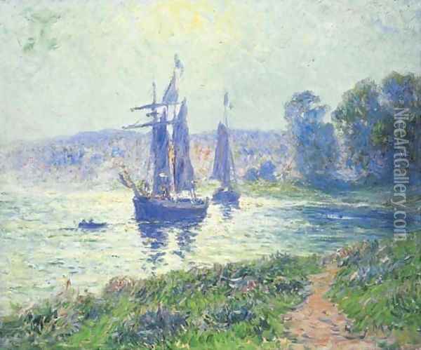 Quimper, la riviere Oil Painting - Henri Moret