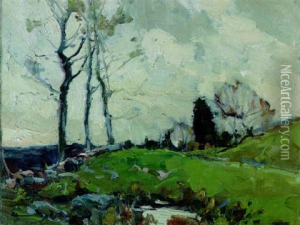 Amherst Road Oil Painting - Chauncey Foster Ryder