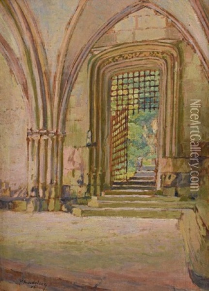 Entree D'une Eglise Oil Painting - Paul Madeline
