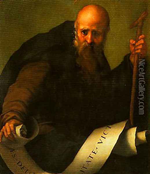 St Anthony Abbot Oil Painting - (Jacopo Carucci) Pontormo