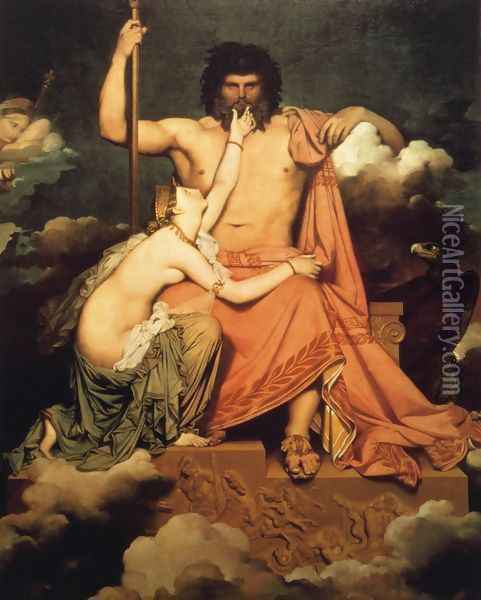 Jupiter and Thetis Oil Painting - Jean Auguste Dominique Ingres