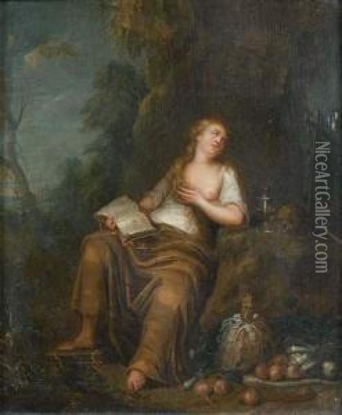 Marie Madeleine Repentante Oil Painting - An Adriansz Van Staveren