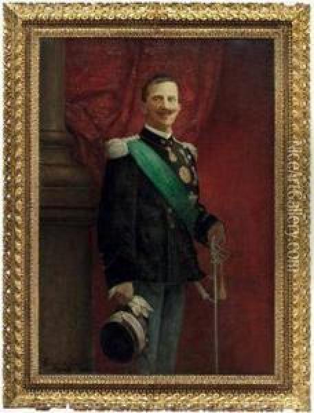 Konig Viktor Emanuel Iii Oil Painting - Edoardo Gioia