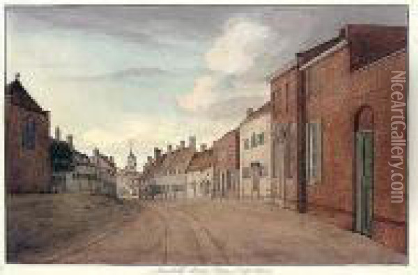 A Folio Of Watercolours Of Views Of Ampthill, Bedfordshire Oil Painting - Thomas Fisher