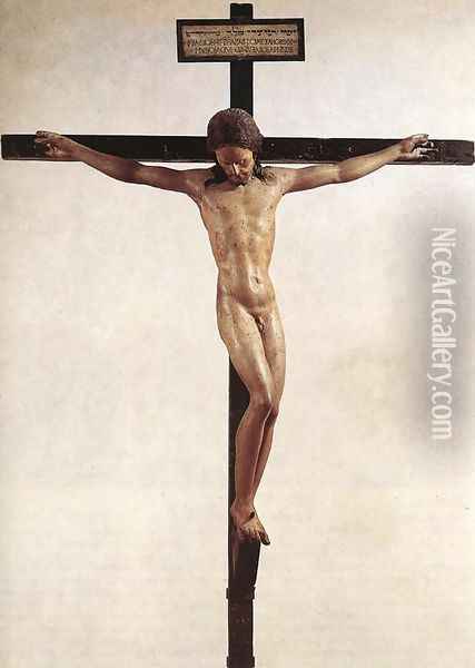 Crucifix Oil Painting - Michelangelo Buonarroti