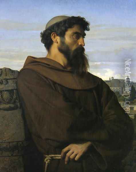 The Roman Monk Oil Painting - Alexandre Cabanel