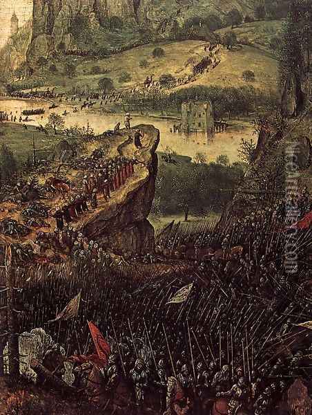The Suicide of Saul (detail) 1562 2 Oil Painting - Jan The Elder Brueghel