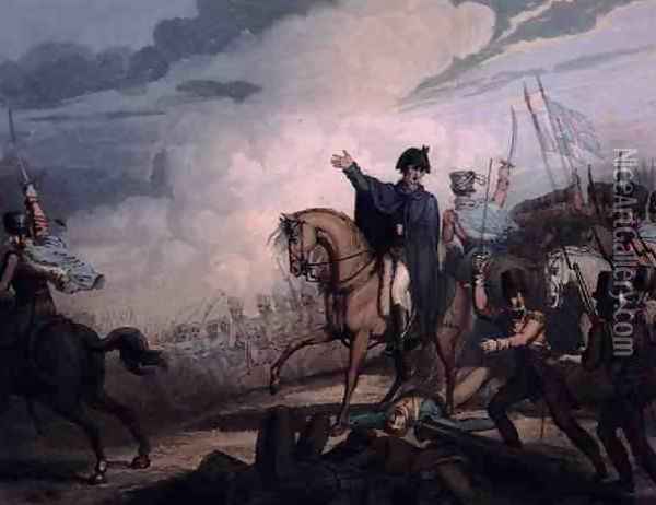 Waterloo, 18th June 1815, from The Victories of the Duke of Wellington, engraved by T. Fielding, pub. 1819 Oil Painting - Richard Westall