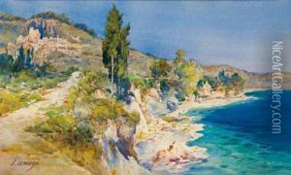 Monte-carlo Oil Painting - Ernest Louis Lessieux