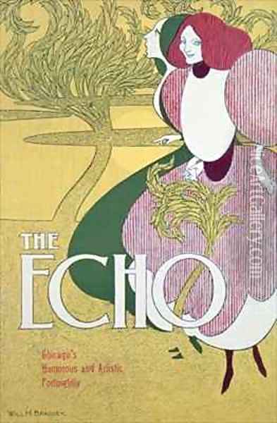 Front cover of 'The Echo' Oil Painting - William Bradley
