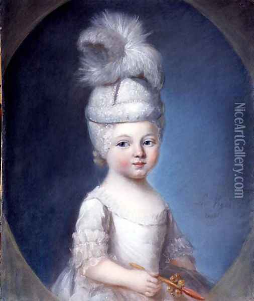 The Marquis de Henry as an Infant Oil Painting - Louis Vigee