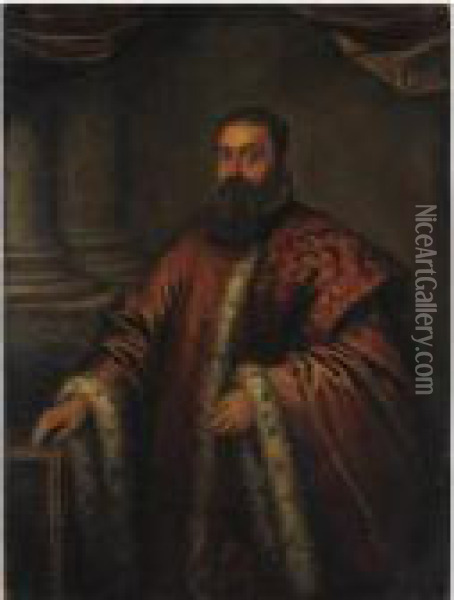 Ritratto Del Senatore Soranzo Oil Painting - Acopo D'Antonio Negretti (see Palma Giovane)