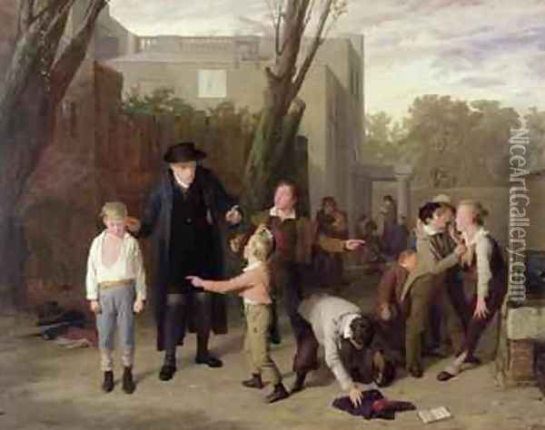 The Fight Interrupted 1815-16 Oil Painting - William Mulready