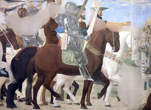 5. Constantine's Victory over Maxentius (detail) Oil Painting - Piero della Francesca