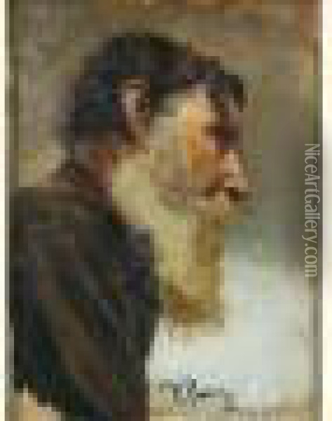 Portrait D'homme Oil Painting - Ilya Efimovich Efimovich Repin