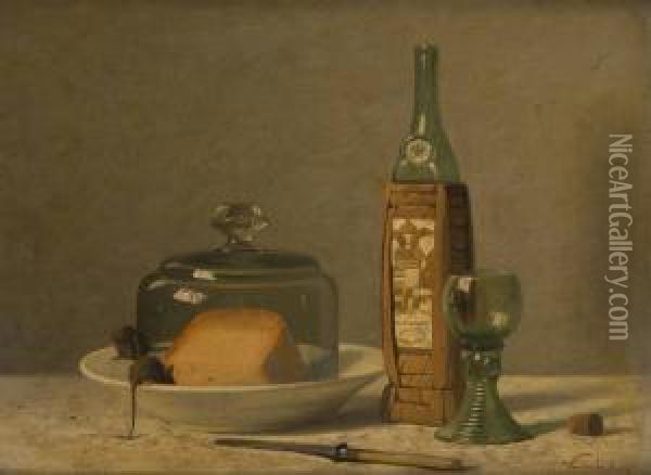 Le Fromage Convoite Oil Painting - Edouard Van Den Bosch