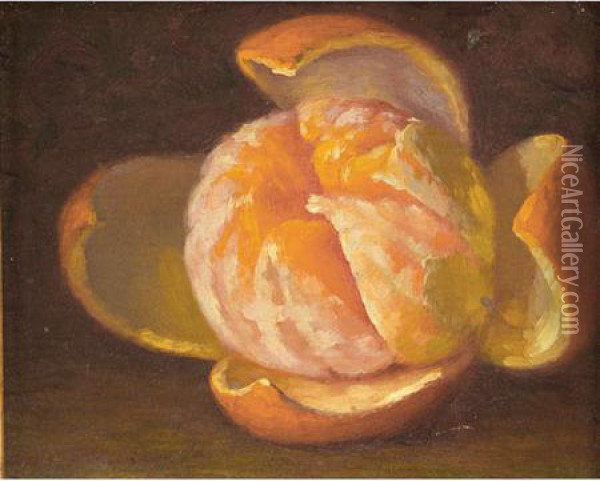 Peeled Orange Oil Painting - Jonas Joseph LaValley