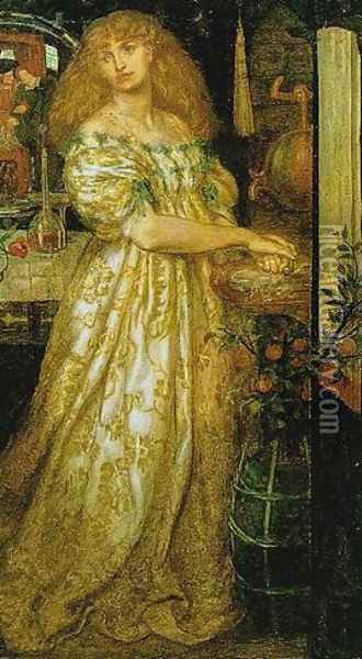 Lucrezia Borgia Oil Painting - Dante Gabriel Rossetti
