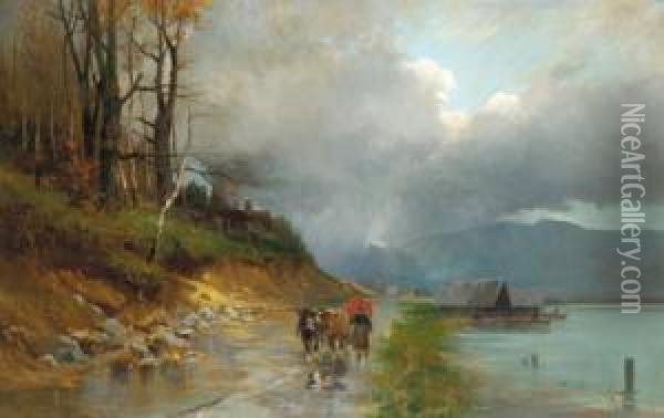 Der Heimweg Oil Painting - Heinrich Richard Reder