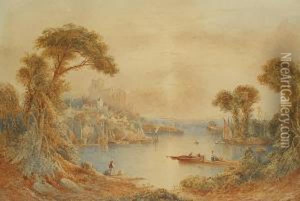The Embarkation Oil Painting - George Jnr Barrett