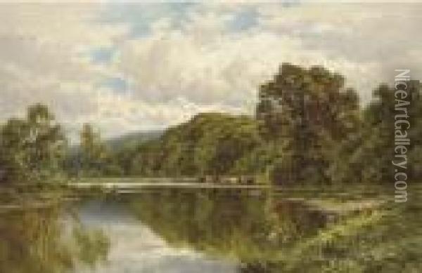 The Thames Near Henley Oil Painting - Henry Hillier Parker