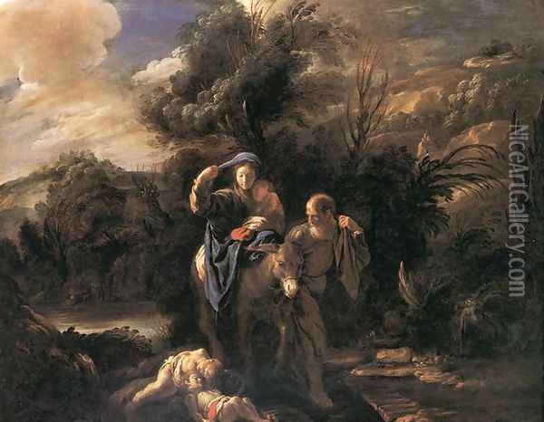 Flight to Egypt 1621-23 Oil Painting - Domenico Fetti