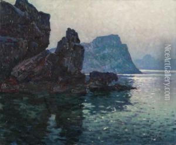 Cap Canaille A Cassis Oil Painting - Antoine Ponchin