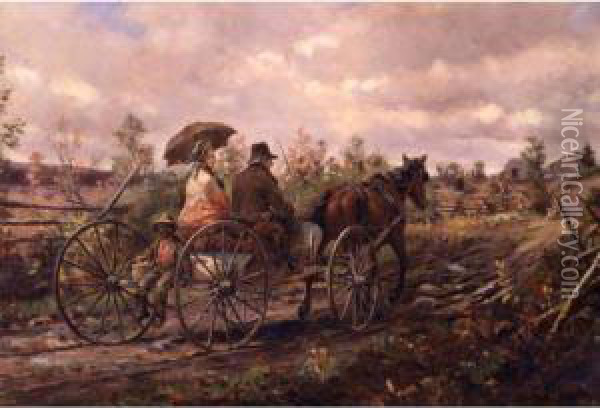 Sight Of Home Oil Painting - Edward Lamson Henry