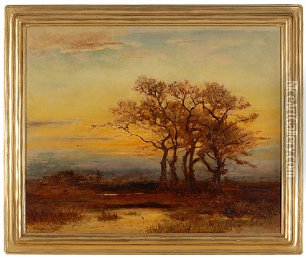 Luminist Landscape Oil Painting - William Ferdinand Macy